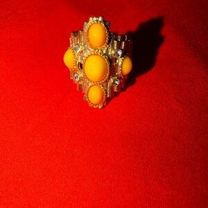 Vintage Gold and Yellow Statement Ring